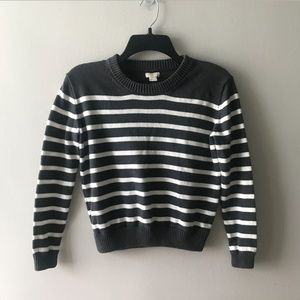 J. Crew Cropped Striped Sweater Size XXS